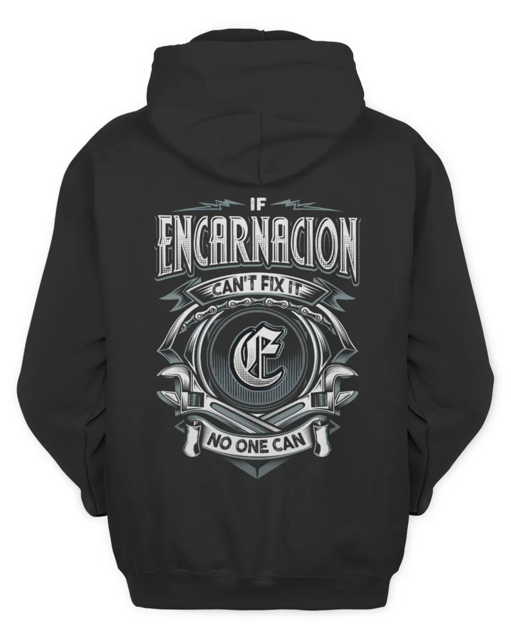ENCARNACION AP81-K4-626 - Personalized Ahmed Quote Apparel “If Ahmed Can't Fix It, No One Can” - Unisex Hoodie - Black