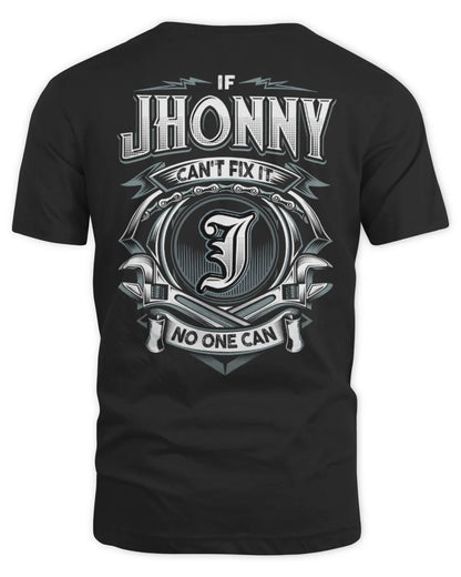 JHONNY AP81-K4-626 - Personalized Ahmed Quote Apparel “If Ahmed Can't Fix It, No One Can” - Unisex Standard T-Shirt - Black