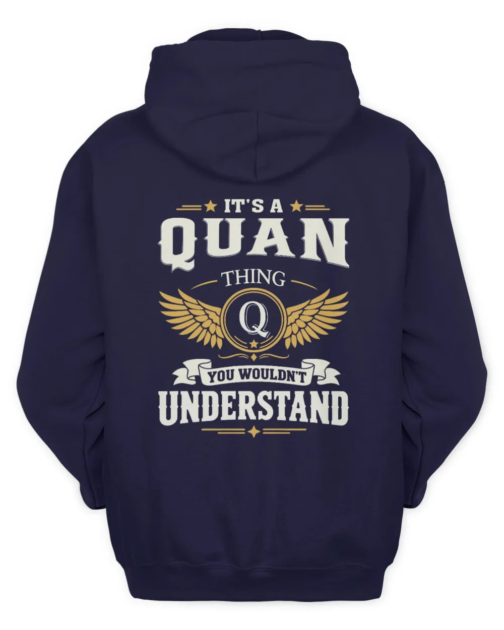 QUAN KT06-M008 It’s a [NAME] Thing – You Wouldn’t Understand | Personalized Vintage T-Shirt - Unisex Hoodie - Navy