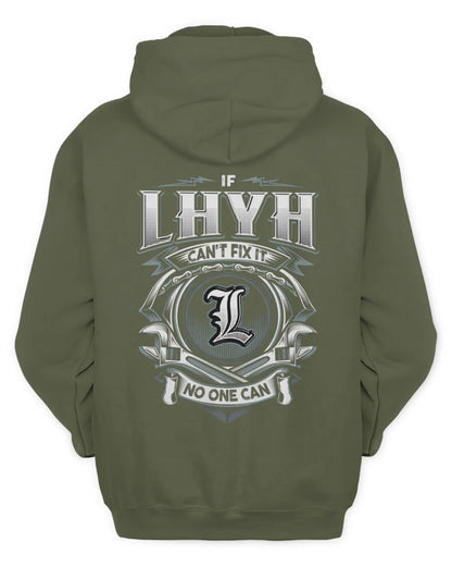 LHYH AP81-K4-626 - Personalized Ahmed Quote Apparel “If Ahmed Can't Fix It, No One Can” - Unisex Hoodie - Military Green