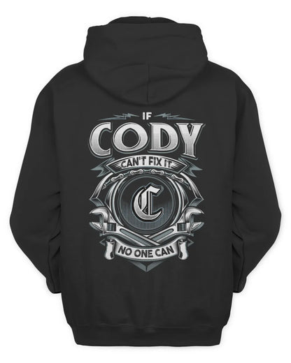 CODY AP81-K4-626 - Personalized Ahmed Quote Apparel “If Ahmed Can't Fix It, No One Can” - Unisex Hoodie - Black