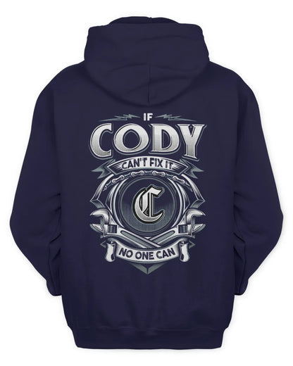 CODY AP81-K4-626 - Personalized Ahmed Quote Apparel “If Ahmed Can't Fix It, No One Can” - Unisex Hoodie - Navy