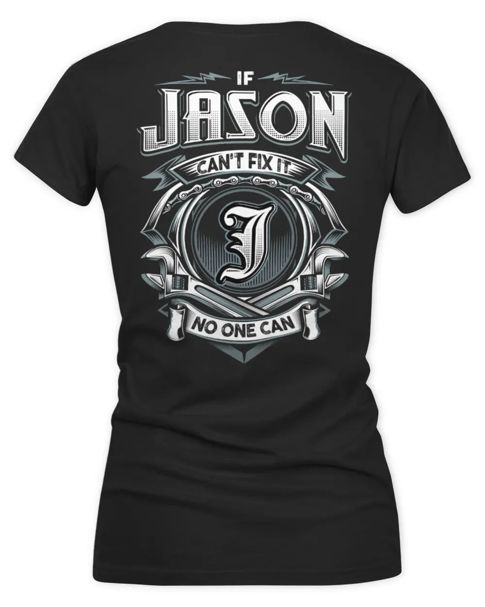JASON AP81-K4-626 - Personalized Ahmed Quote Apparel “If Ahmed Can't Fix It, No One Can” - Women's V-Neck T-Shirt - Black