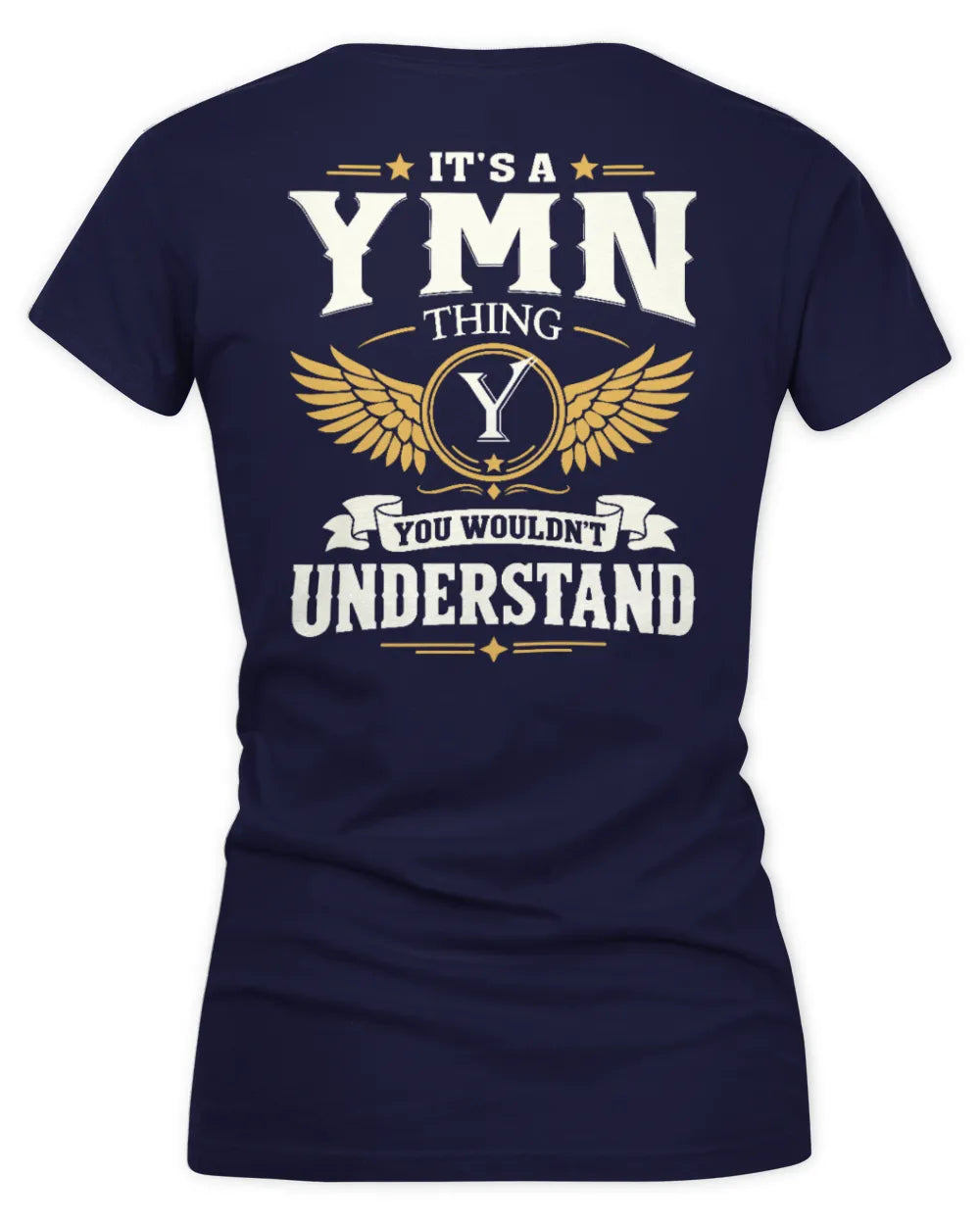 YMN KT06-M008 It’s a [NAME] Thing – You Wouldn’t Understand | Personalized Vintage T-Shirt - Women's V-Neck T-Shirt - Navy