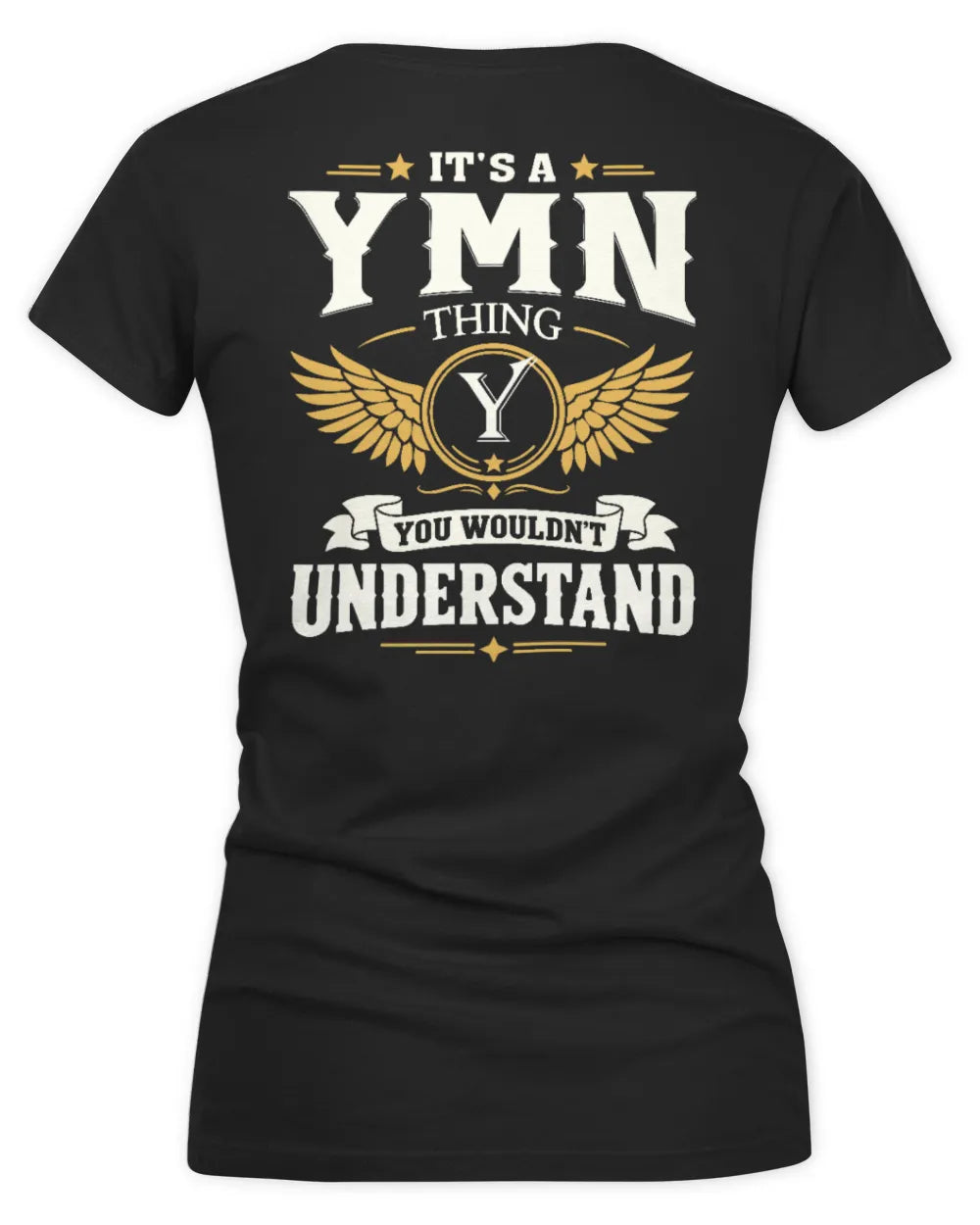 YMN KT06-M008 It’s a [NAME] Thing – You Wouldn’t Understand | Personalized Vintage T-Shirt - Women's V-Neck T-Shirt - Black