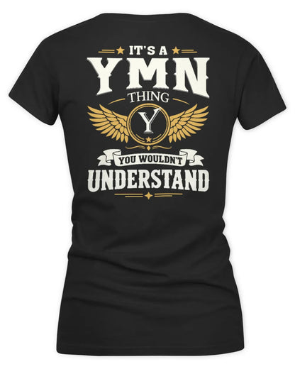 YMN KT06-M008 It’s a [NAME] Thing – You Wouldn’t Understand | Personalized Vintage T-Shirt - Women's V-Neck T-Shirt - Black