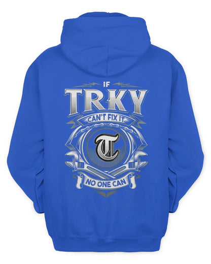 TRKY AP81-K4-626 - Personalized Ahmed Quote Apparel “If Ahmed Can't Fix It, No One Can” - Unisex Hoodie - Royal