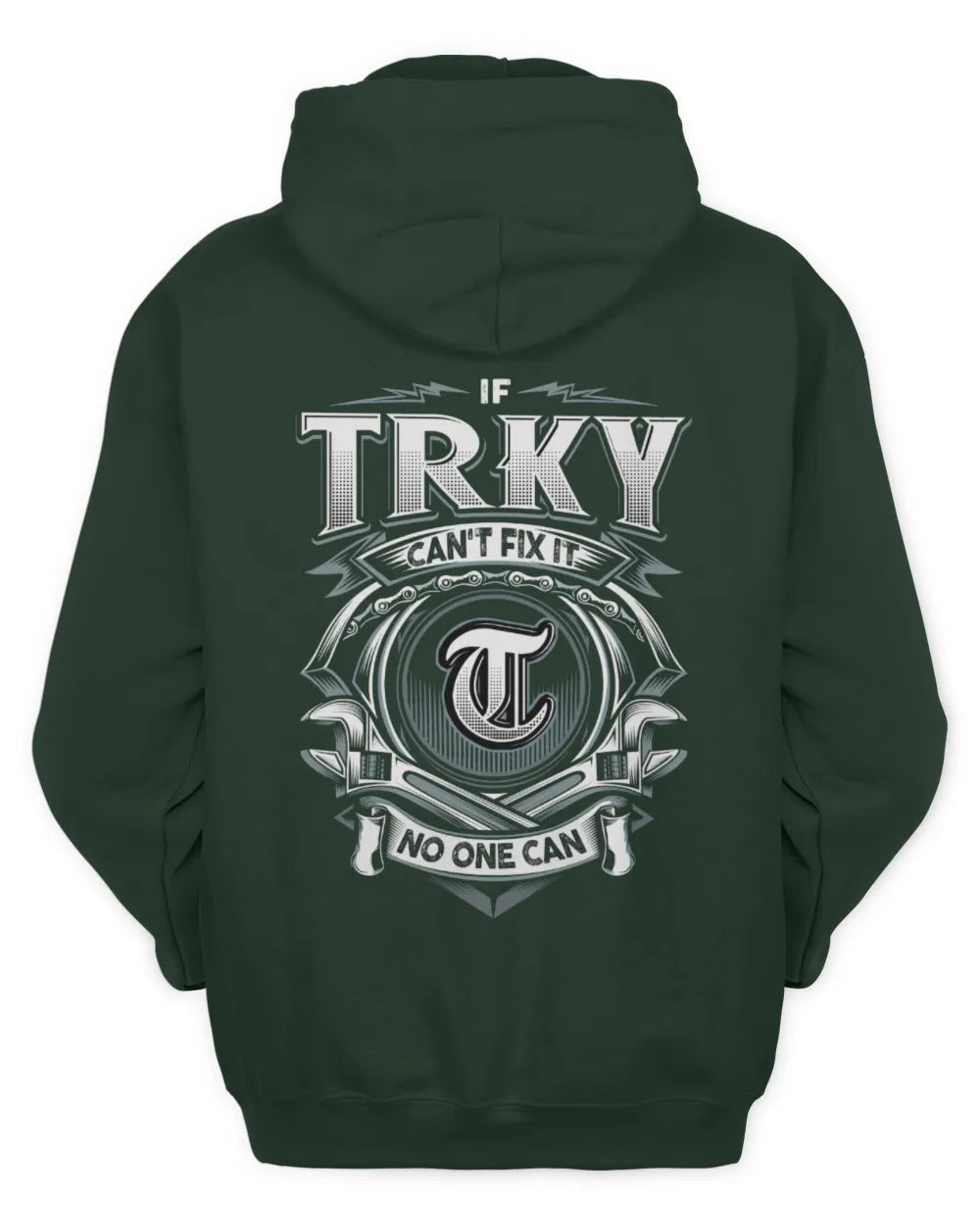 TRKY AP81-K4-626 - Personalized Ahmed Quote Apparel “If Ahmed Can't Fix It, No One Can” - Unisex Hoodie - Forest Green