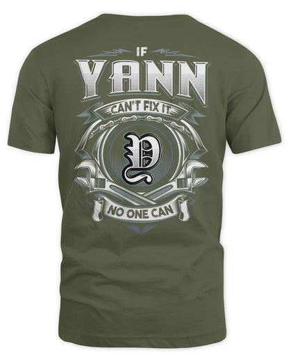 YANN AP81-K4-626 - Personalized Ahmed Quote Apparel “If Ahmed Can't Fix It, No One Can” - Unisex Standard T-Shirt - Military Green