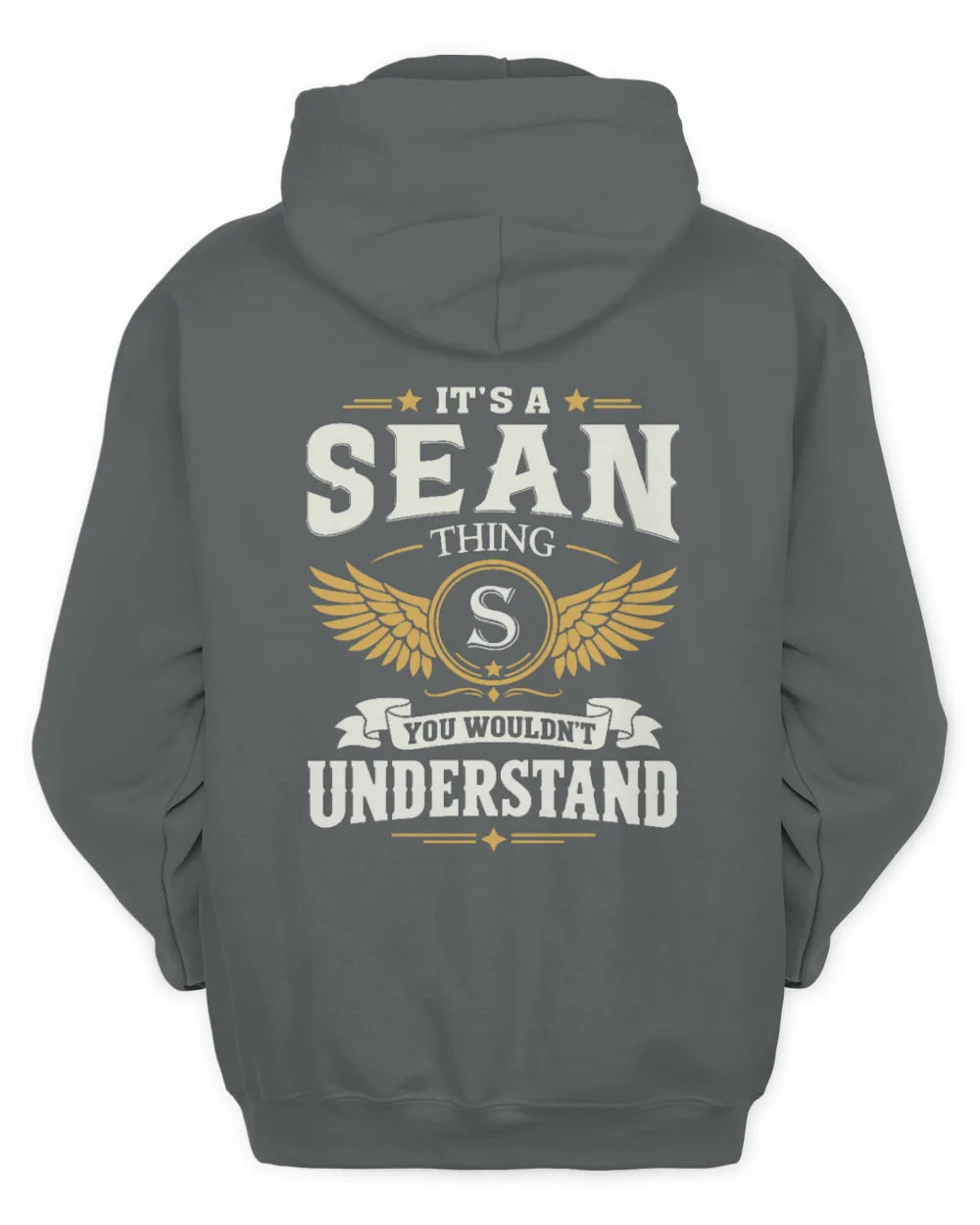 SEAN KT06-M008 It’s a [NAME] Thing – You Wouldn’t Understand | Personalized Vintage T-Shirt - Unisex Hoodie - Charcoal