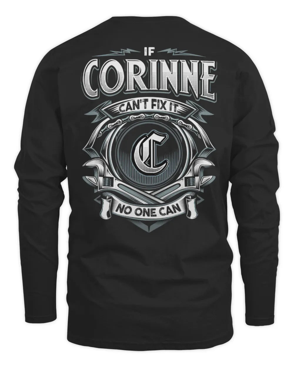 CORINNE AP81-K4-626 - Personalized Ahmed Quote Apparel “If Ahmed Can't Fix It, No One Can” - Men's Long Sleeved T-Shirt - Black