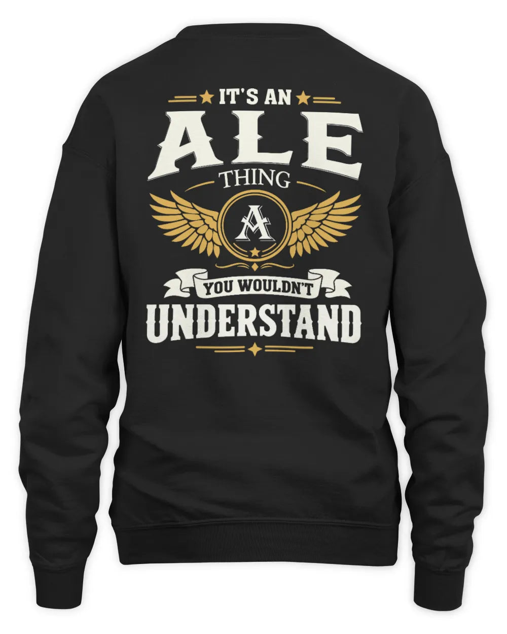 ALE KT06-M008 It’s a [NAME] Thing – You Wouldn’t Understand | Personalized Vintage T-Shirt - Unisex Sweatshirt - Black