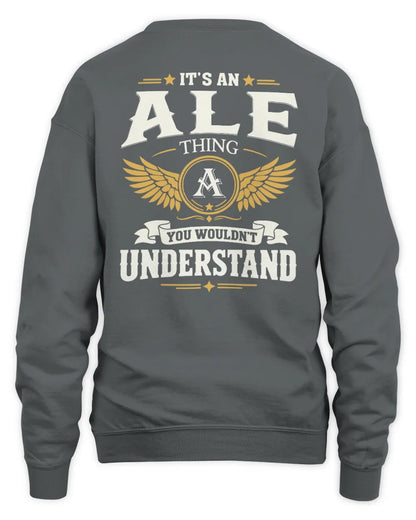 ALE KT06-M008 It’s a [NAME] Thing – You Wouldn’t Understand | Personalized Vintage T-Shirt - Unisex Sweatshirt - Charcoal