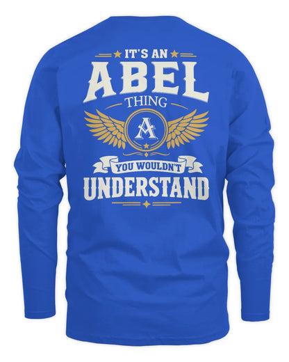 ABEL KT06-M008 It’s a [NAME] Thing – You Wouldn’t Understand | Personalized Vintage T-Shirt - Men's Long Sleeved T-Shirt - Royal