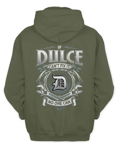 DULCE AP81-K4-626 - Personalized Ahmed Quote Apparel “If Ahmed Can't Fix It, No One Can” - Unisex Hoodie - Military Green