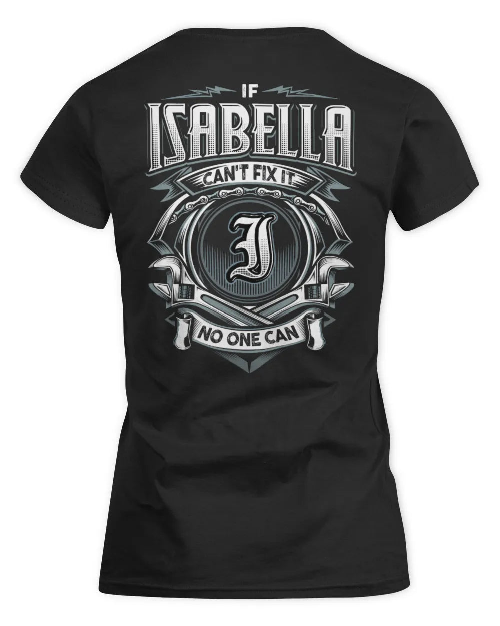 ISABELLA AP81-K4-626 - Personalized Ahmed Quote Apparel “If Ahmed Can't Fix It, No One Can” - Women's Standard T-Shirt - Black