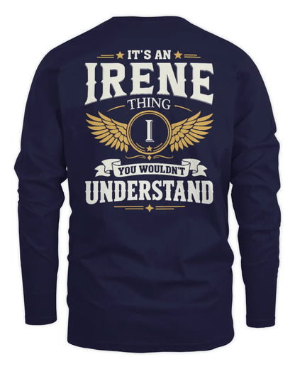 IRENE KT06-M008 It’s a [NAME] Thing – You Wouldn’t Understand | Personalized Vintage T-Shirt - Men's Long Sleeved T-Shirt - Navy