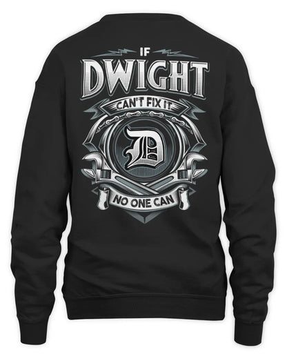 DWIGHT AP81-K4-626 - Personalized Ahmed Quote Apparel “If Ahmed Can't Fix It, No One Can” - Unisex Sweatshirt - Black