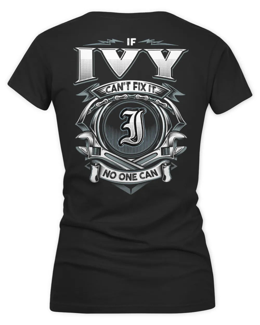IVY AP81-K4-626 - Personalized Ahmed Quote Apparel “If Ahmed Can't Fix It, No One Can” - Women's V-Neck T-Shirt - Black