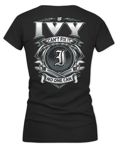 IVY AP81-K4-626 - Personalized Ahmed Quote Apparel “If Ahmed Can't Fix It, No One Can” - Women's V-Neck T-Shirt - Black