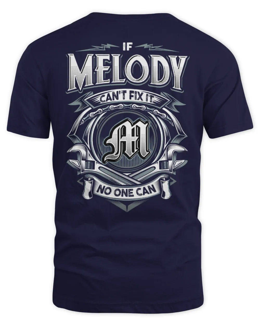 MELODY AP81-K4-626 - Personalized Ahmed Quote Apparel “If Ahmed Can't Fix It, No One Can” - Unisex Standard T-Shirt - Navy
