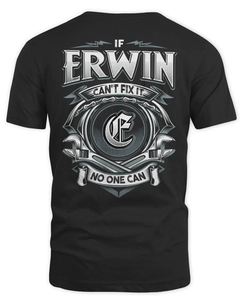 ERWIN AP81-K4-626 - Personalized Ahmed Quote Apparel “If Ahmed Can't Fix It, No One Can” - Unisex Standard T-Shirt - Black