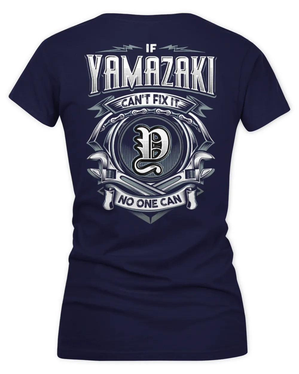 YAMAZAKI AP81-K4-626 - Personalized Ahmed Quote Apparel “If Ahmed Can't Fix It, No One Can” - Women's V-Neck T-Shirt - Navy