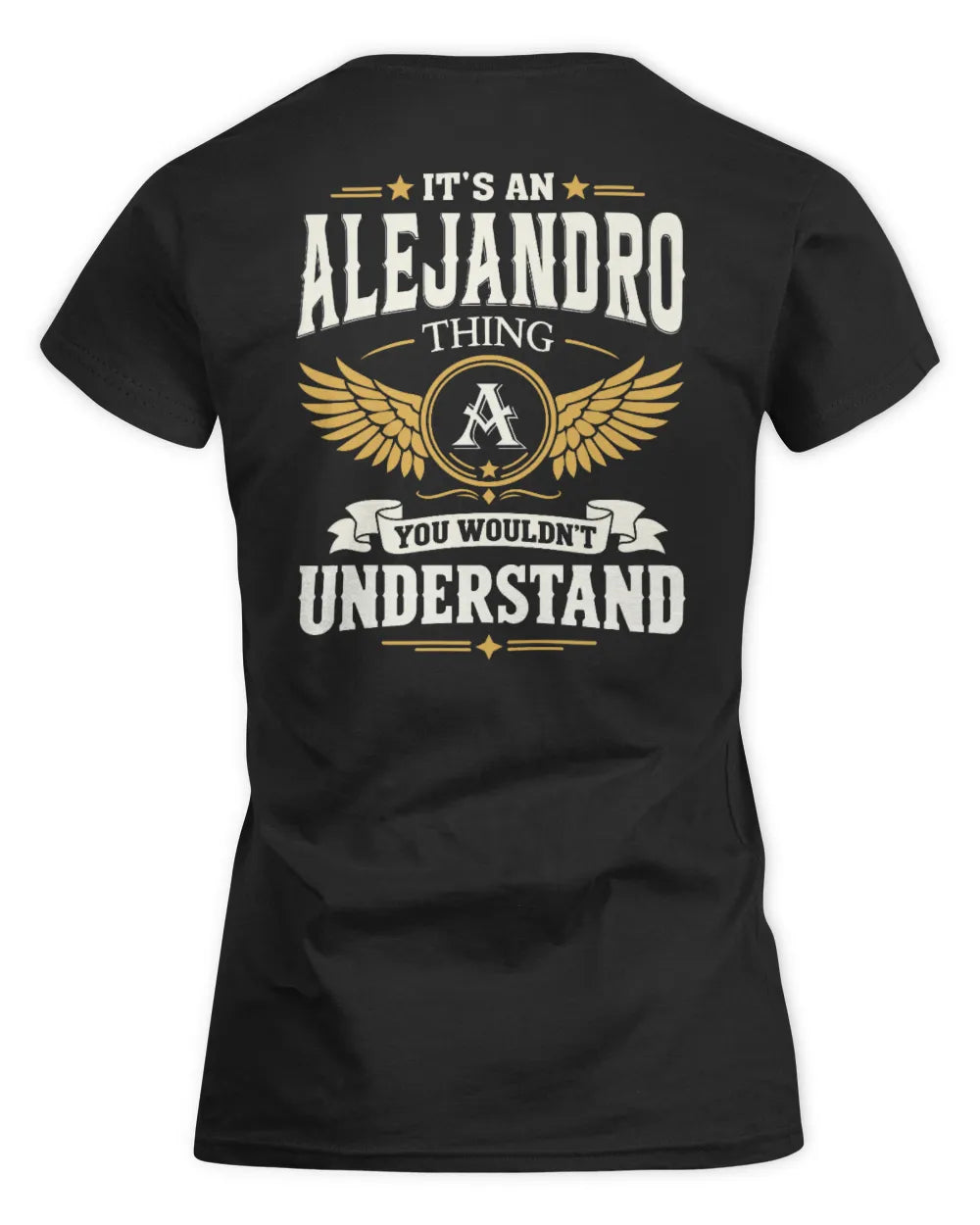 ALEJANDRO KT06-M008 It’s a [NAME] Thing – You Wouldn’t Understand | Personalized Vintage T-Shirt - Women's Standard T-Shirt - Black