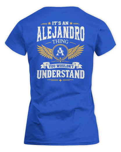 ALEJANDRO KT06-M008 It’s a [NAME] Thing – You Wouldn’t Understand | Personalized Vintage T-Shirt - Women's Standard T-Shirt - Royal