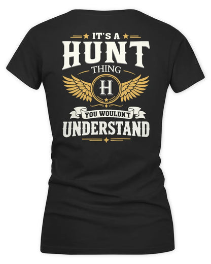 HUNT KT06-M008 It’s a [NAME] Thing – You Wouldn’t Understand | Personalized Vintage T-Shirt - Women's V-Neck T-Shirt - Black
