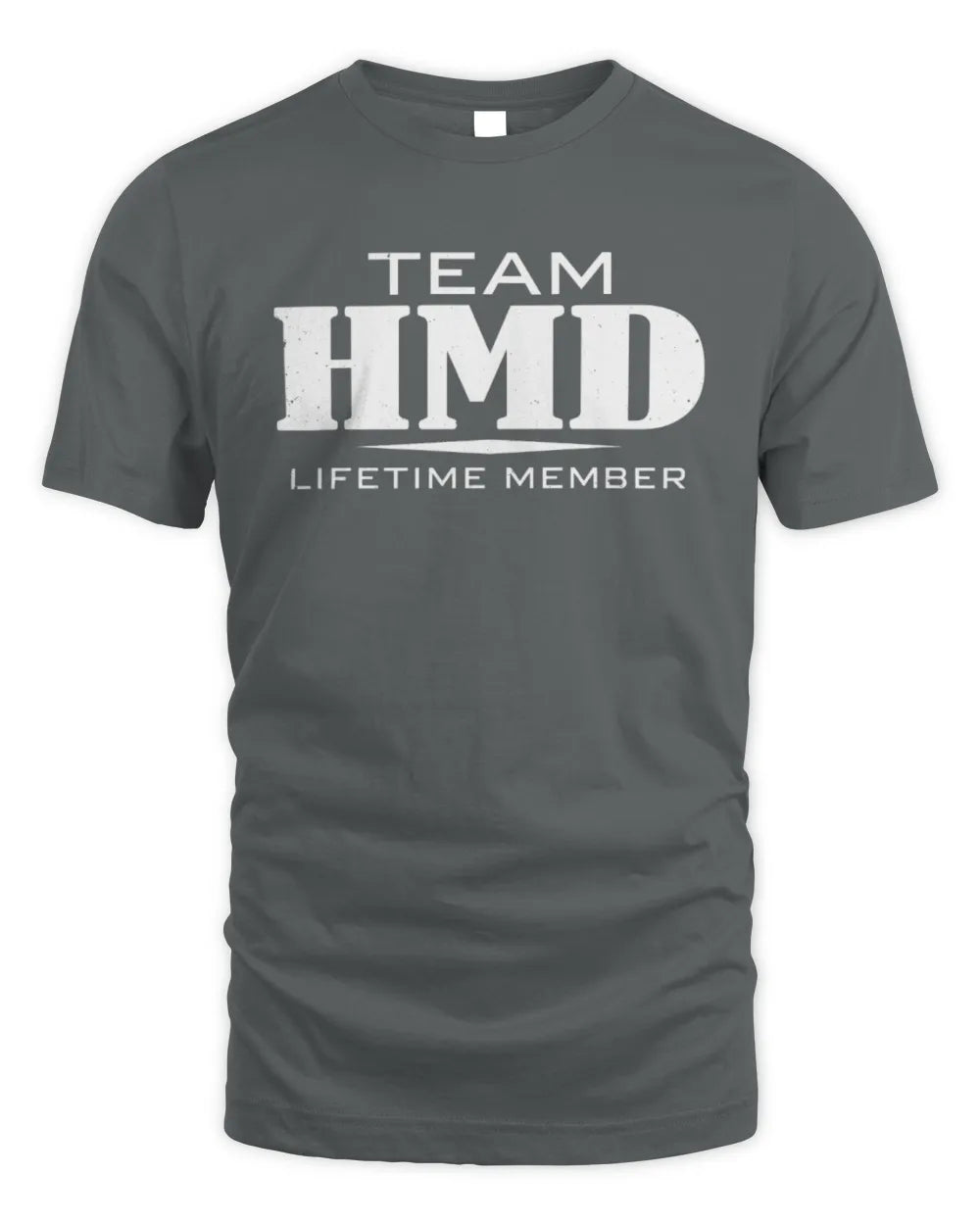 HMD BL62-K4-128 - Personalized “Team NAME Lifetime Member” - Unisex Standard T-Shirt - Charcoal