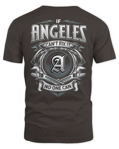 ANGELES AP81-K4-626 - Personalized Ahmed Quote Apparel “If Ahmed Can't Fix It, No One Can” - Unisex Standard T-Shirt - Dark Chocolate
