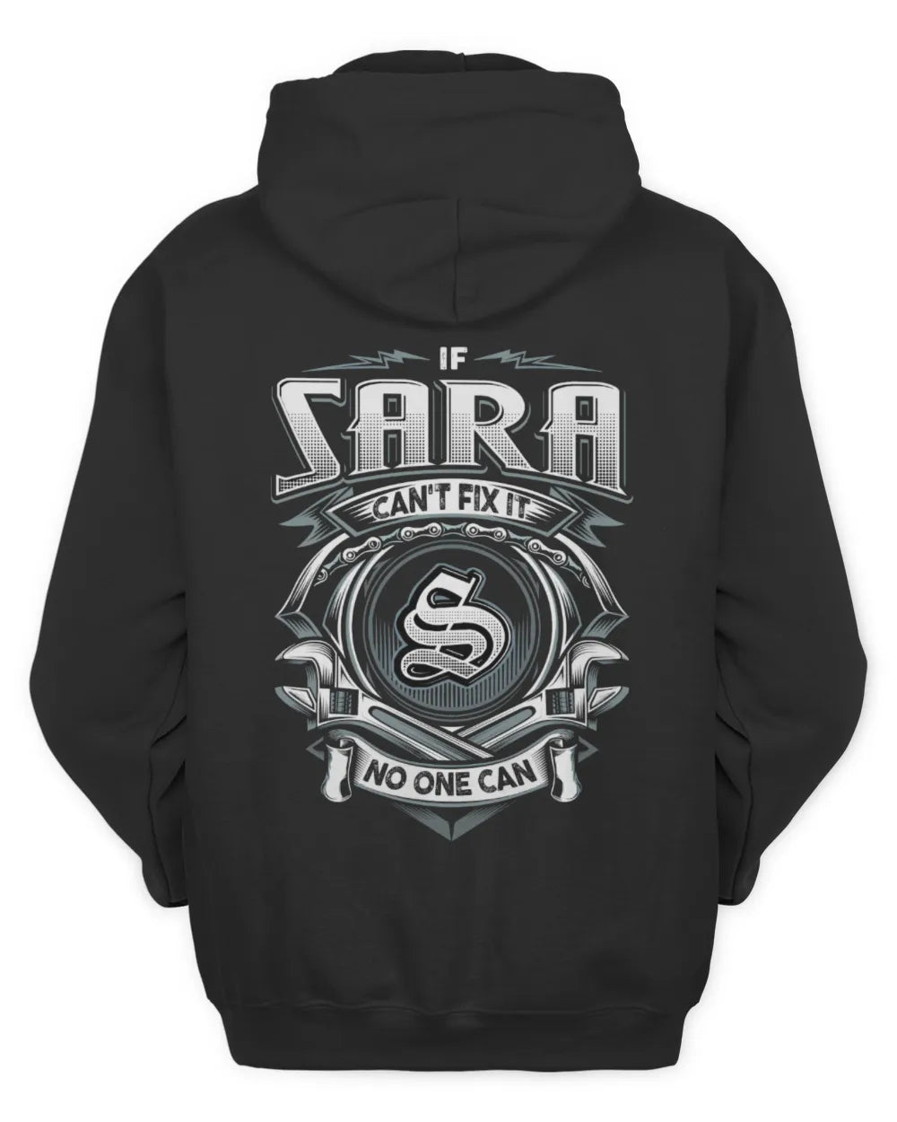 SARA AP81-K4-626 - Personalized Ahmed Quote Apparel “If Ahmed Can't Fix It, No One Can” - Unisex Hoodie - Black