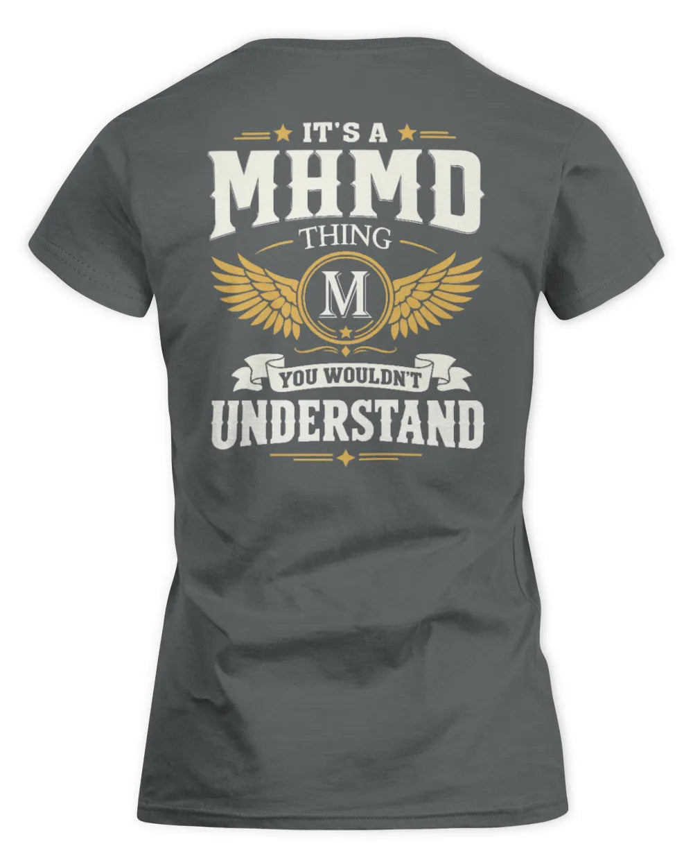 MHMD KT06-M008 It’s a [NAME] Thing – You Wouldn’t Understand | Personalized Vintage T-Shirt - Women's Standard T-Shirt - Charcoal