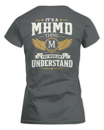 MHMD KT06-M008 It’s a [NAME] Thing – You Wouldn’t Understand | Personalized Vintage T-Shirt - Women's Standard T-Shirt - Charcoal