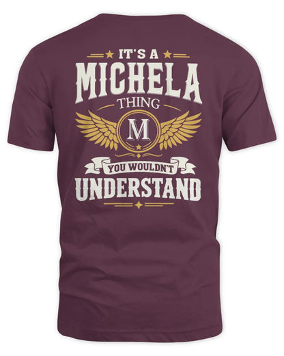 MICHELA KT06-M008 It’s a [NAME] Thing – You Wouldn’t Understand | Personalized Vintage T-Shirt - Unisex Standard T-Shirt - Maroon