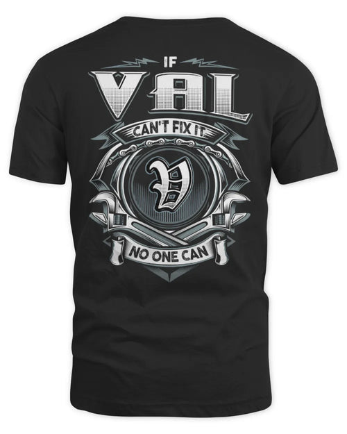VAL AP81-K4-626 - Personalized Ahmed Quote Apparel “If Ahmed Can't Fix It, No One Can” - Unisex Standard T-Shirt - Black