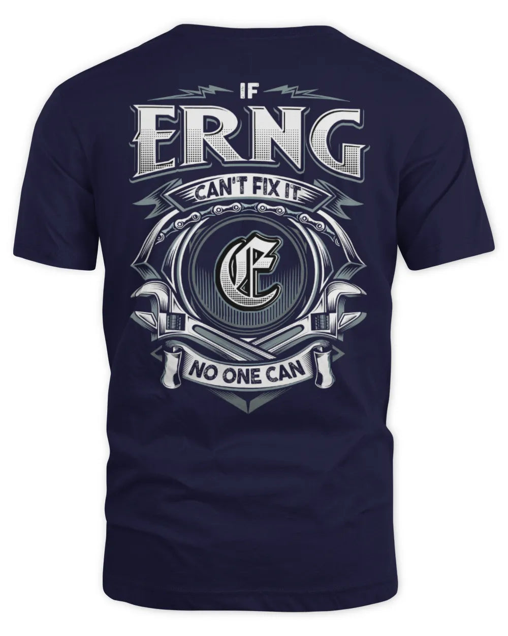 ERNG AP81-K4-626 - Personalized Ahmed Quote Apparel “If Ahmed Can't Fix It, No One Can” - Unisex Standard T-Shirt - Navy