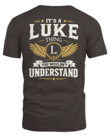 LUKE KT06-M008 It’s a [NAME] Thing – You Wouldn’t Understand | Personalized Vintage T-Shirt - Unisex Standard T-Shirt - Dark Chocolate