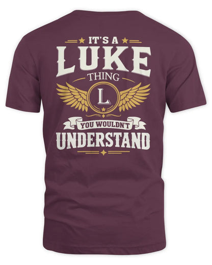 LUKE KT06-M008 It’s a [NAME] Thing – You Wouldn’t Understand | Personalized Vintage T-Shirt - Unisex Standard T-Shirt - Maroon