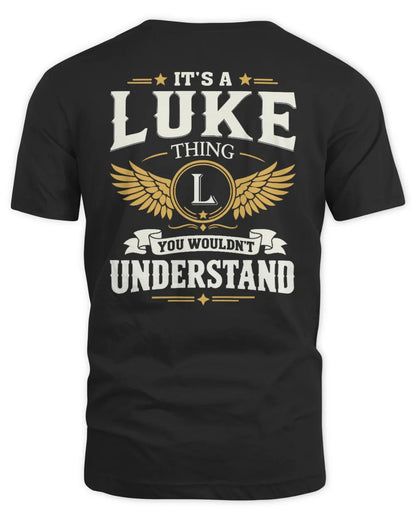LUKE KT06-M008 It’s a [NAME] Thing – You Wouldn’t Understand | Personalized Vintage T-Shirt - Unisex Standard T-Shirt - Black