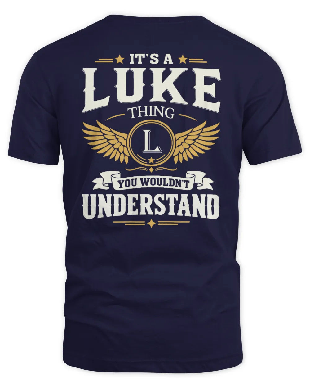 LUKE KT06-M008 It’s a [NAME] Thing – You Wouldn’t Understand | Personalized Vintage T-Shirt - Unisex Standard T-Shirt - Navy