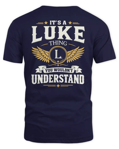 LUKE KT06-M008 It’s a [NAME] Thing – You Wouldn’t Understand | Personalized Vintage T-Shirt - Unisex Standard T-Shirt - Navy
