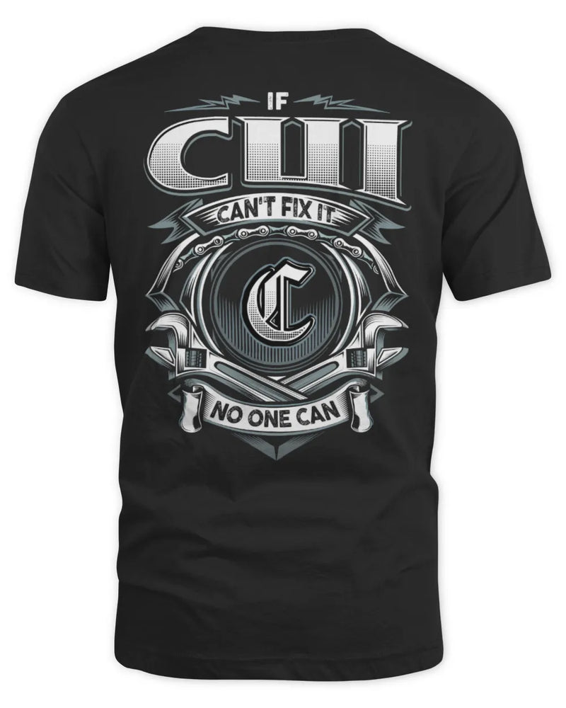 CUI AP81-K4-626 - Personalized Ahmed Quote Apparel “If Ahmed Can't Fix It, No One Can” - Unisex Standard T-Shirt - Black
