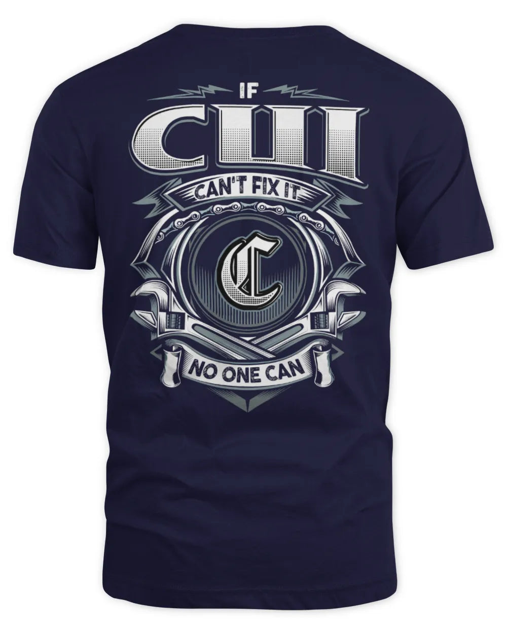 CUI AP81-K4-626 - Personalized Ahmed Quote Apparel “If Ahmed Can't Fix It, No One Can” - Unisex Standard T-Shirt - Navy
