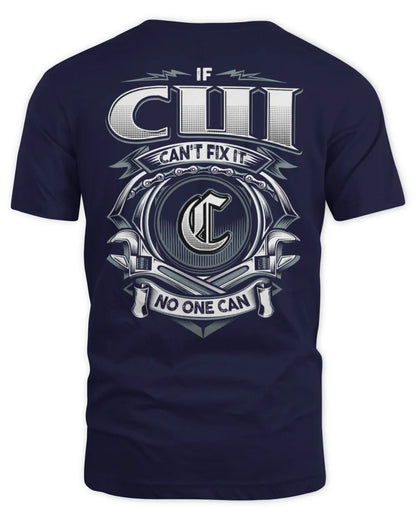 CUI AP81-K4-626 - Personalized Ahmed Quote Apparel “If Ahmed Can't Fix It, No One Can” - Unisex Standard T-Shirt - Navy