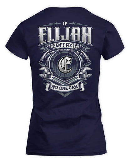 ELIJAH AP81-K4-626 - Personalized Ahmed Quote Apparel “If Ahmed Can't Fix It, No One Can” - Women's Standard T-Shirt - Navy