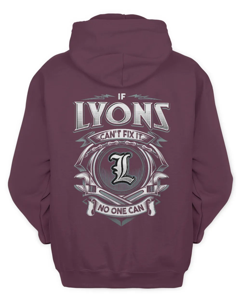 LYONS AP81-K4-626 - Personalized Ahmed Quote Apparel “If Ahmed Can't Fix It, No One Can” - Unisex Hoodie - Maroon