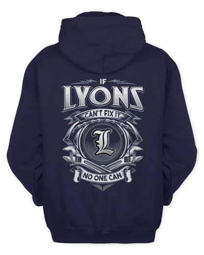 LYONS AP81-K4-626 - Personalized Ahmed Quote Apparel “If Ahmed Can't Fix It, No One Can” - Unisex Hoodie - Navy