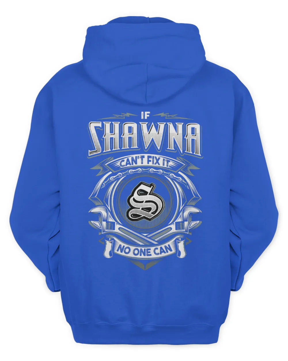 SHAWNA AP81-K4-626 - Personalized Ahmed Quote Apparel “If Ahmed Can't Fix It, No One Can” - Unisex Hoodie - Royal